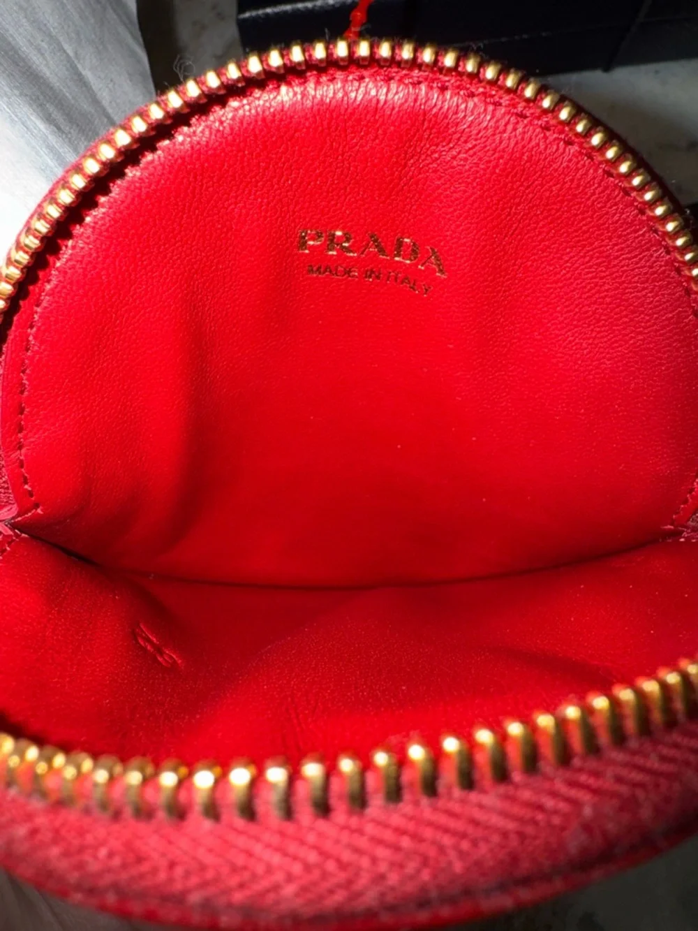 NWT Authentic Prada red coin purse crossbody bag - Picture 7 of 11